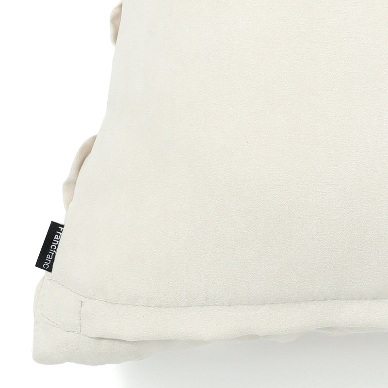 Suede Ribbon Cushion Cover 450 X 450 Ivory