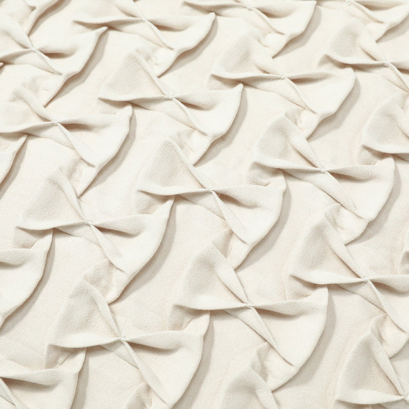 Suede Ribbon Cushion Cover 450 X 450 Ivory