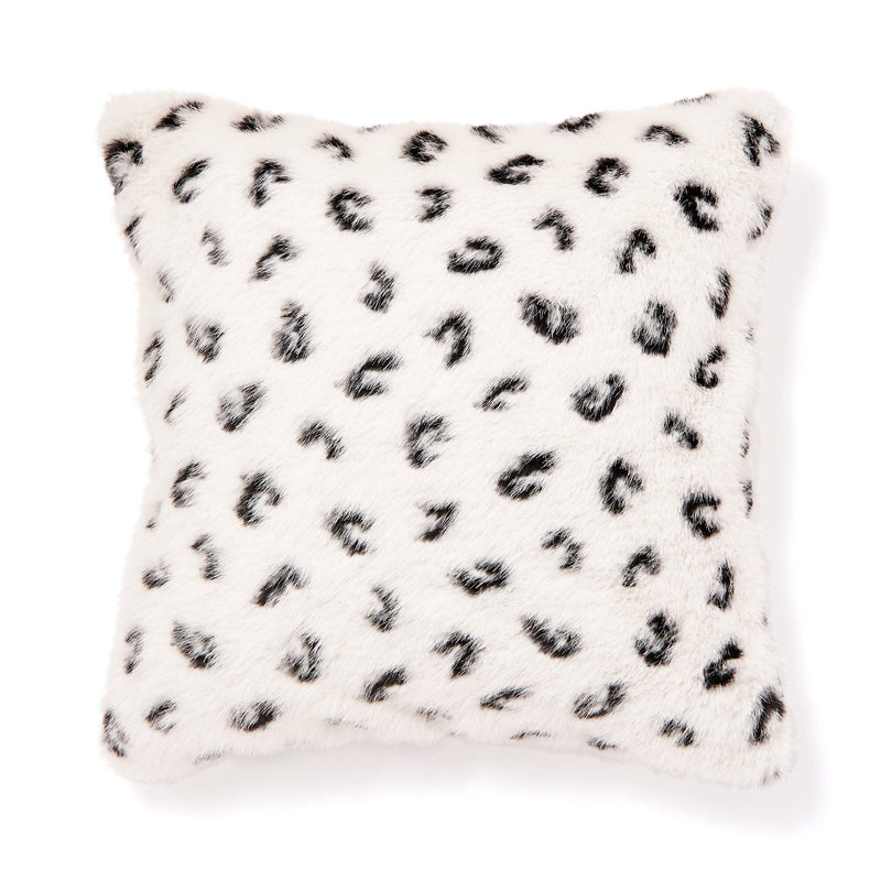 Fur Y Cushion Cover 450 X 450 White X Black