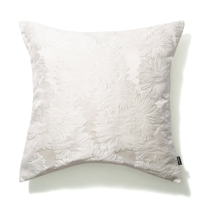 Jq Flower Cushion Cover 450 X 450 White