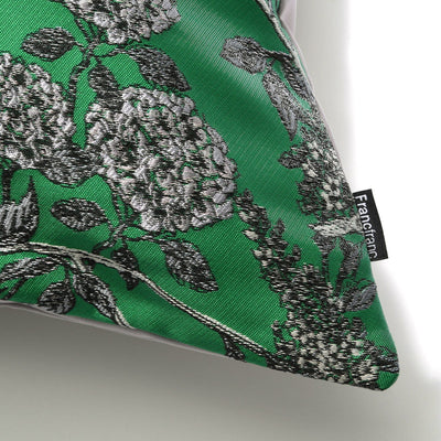 Jq Flower Cushion Cover 450 X 450 Green