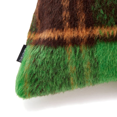 Checked Cushion Cover 450 X 450 Green X Brown