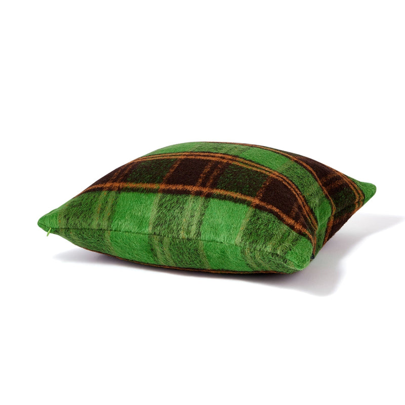 Checked Cushion Cover 450 X 450 Green X Brown