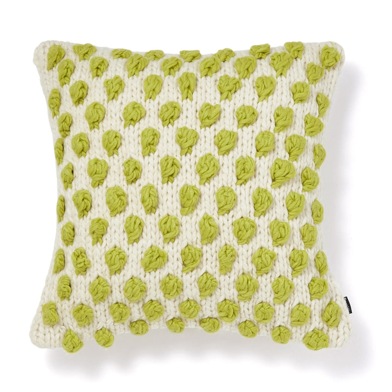 Knit Knot Cushion Cover 450 X 450 Light Green