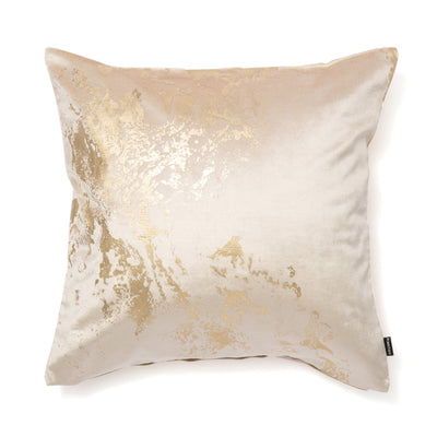 Velvet Metallic Cushion Cover 450 X 450 Beige X Gold