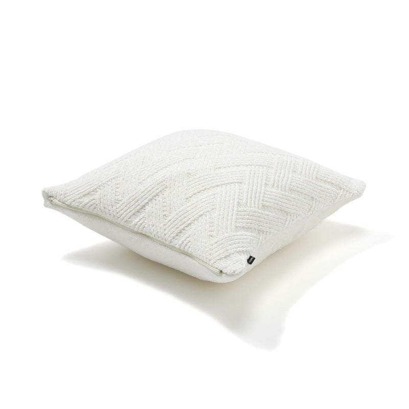 Knit Chenille Cushion Cover 450 X 450 Ivory
