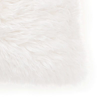 Fur P Cushion Cover 450 X 450 White