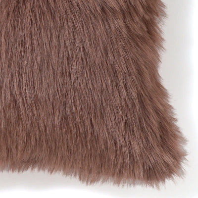 Fur T Cushion Cover 450 X 450 Brown