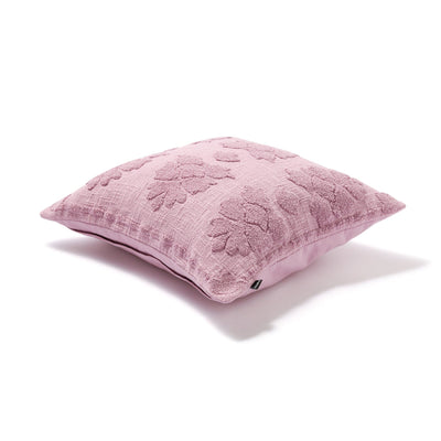 Slub Emb Cushion Cover 450 x 450  Purple