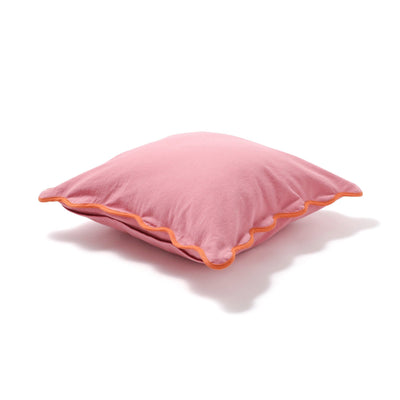 Bicolor Wave Cushion Cover 450 x 450  Pink
