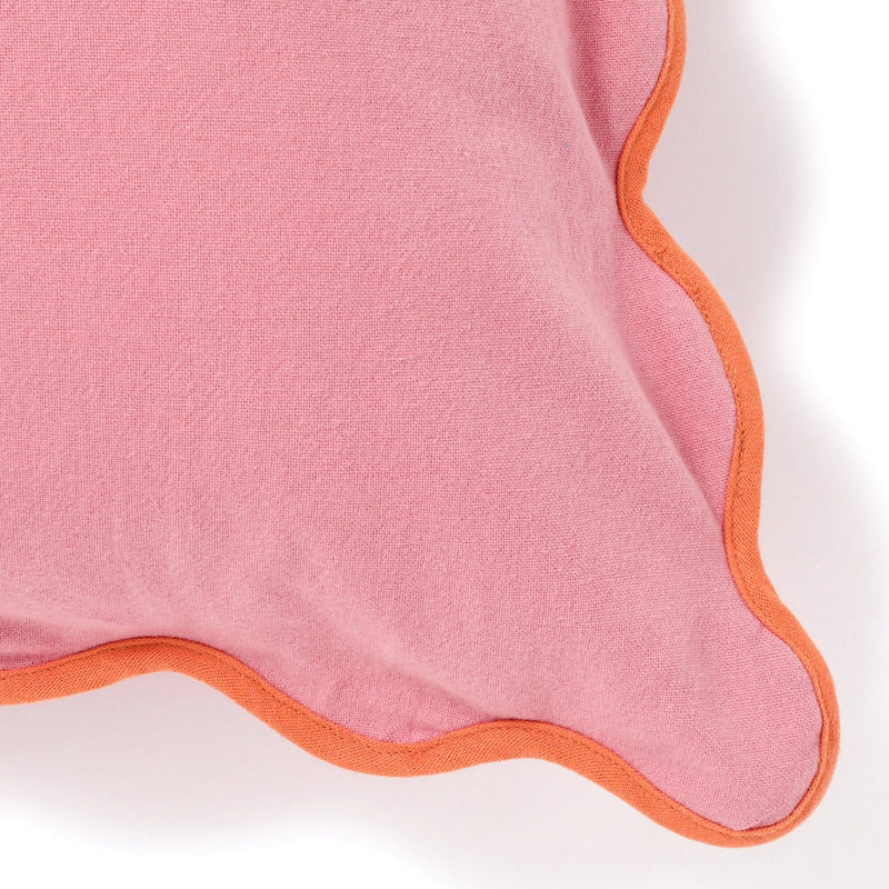 Bicolor Wave Cushion Cover 450 x 450  Pink