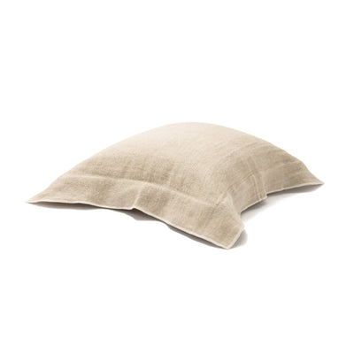 Linen Flange Cushion Cover 450 x 450  Natural