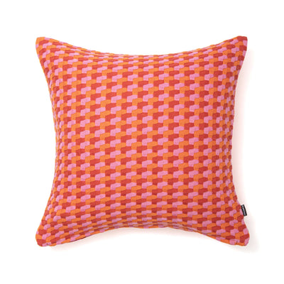 Mlt Col Woven Cushion Cover 450 x 450  Pink x Orange