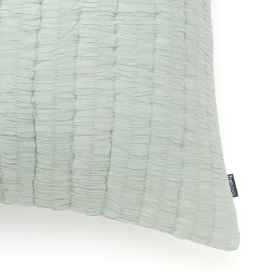 Solid Gather Cushion Cover 450 x 450  Grey