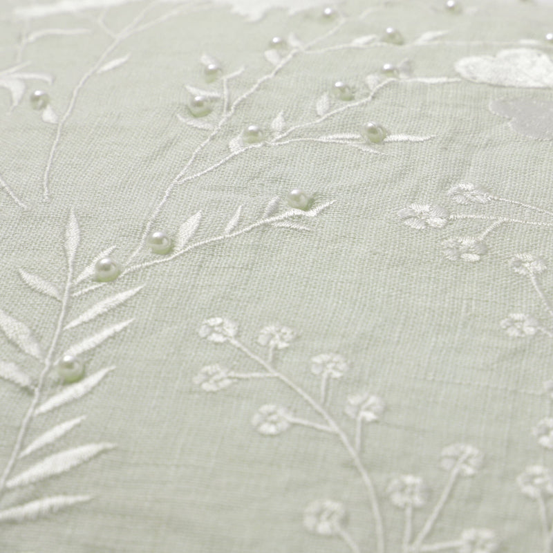 Linen Pearl Cushion Cover 450 x 450  Light Green