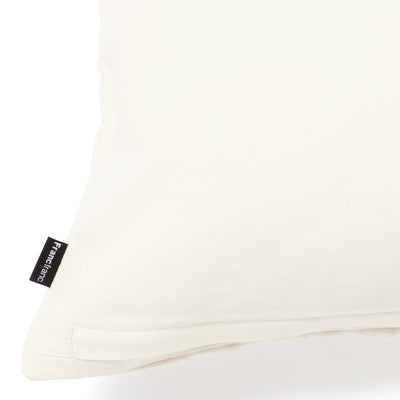 Leaf Emb Cushion Cover 450 x 450  White