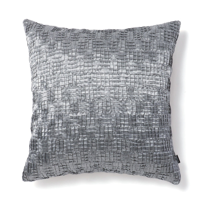 Satin Crinkle Cushion Cover 450 x 450  Grey