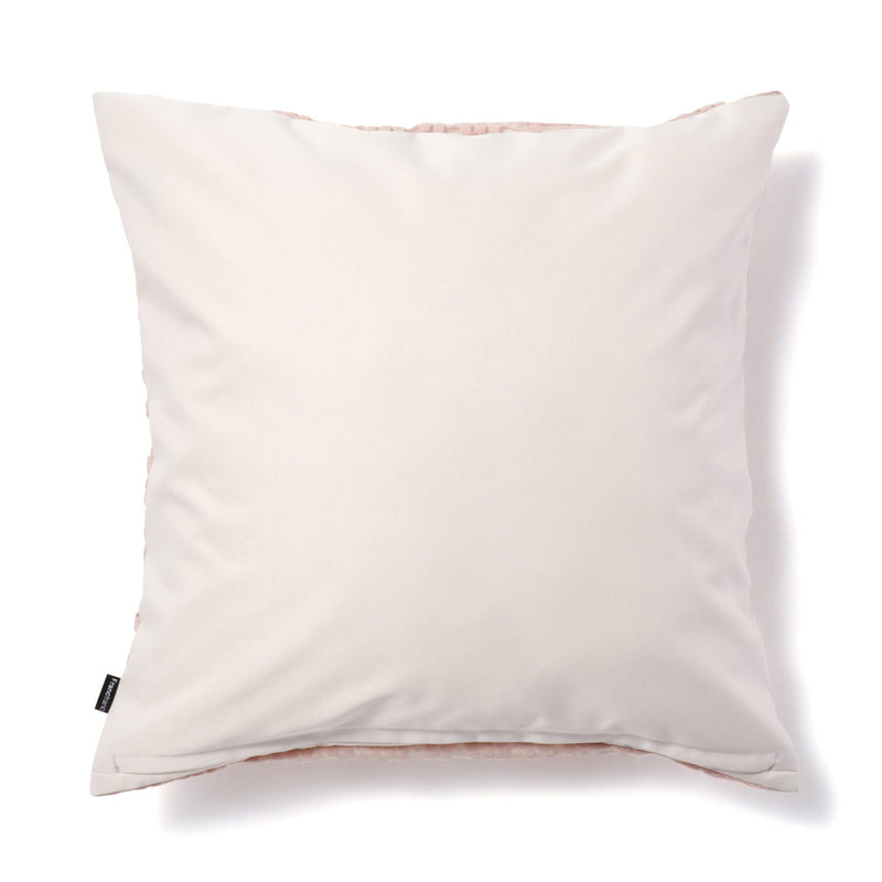 Check Gather Cushion Cover 450 x 450  Pink