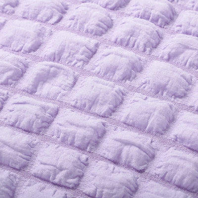 Popcorn Waffle Cushion Cover 450 x 450  Purple