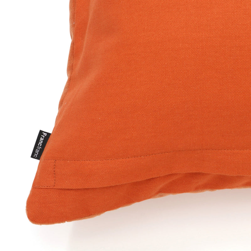 Quilt stripe cushion cover 450 x 450 orange