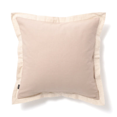 Solid Flange Cushion Cover 450 x 450  Light Beige