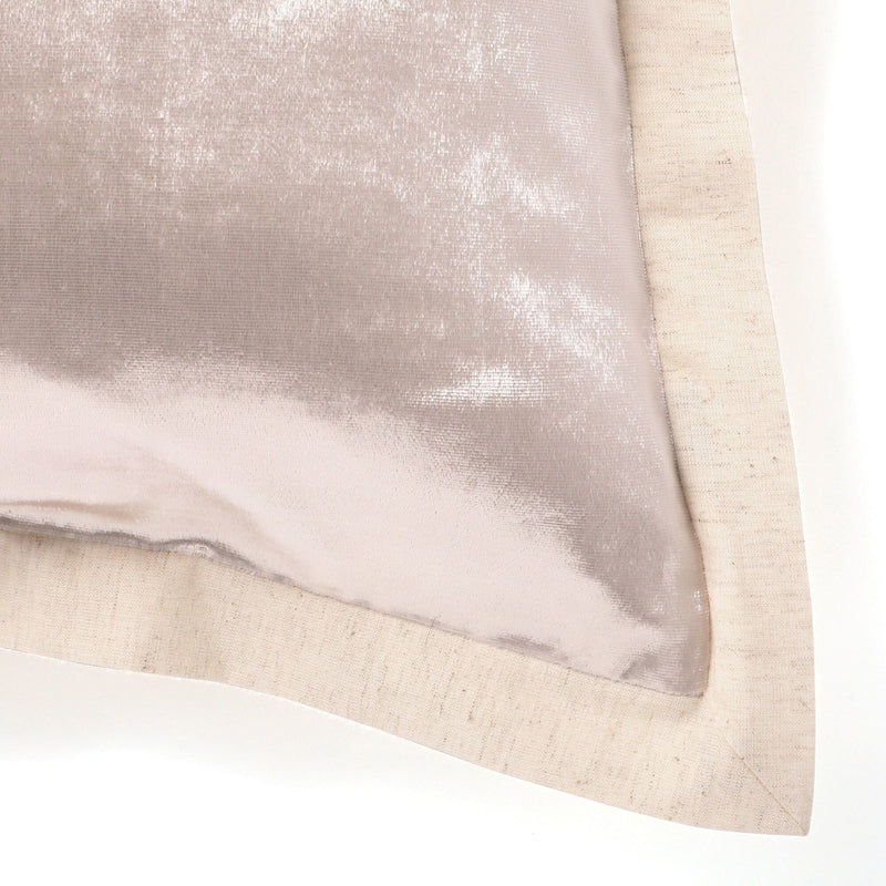 Solid Flange Cushion Cover 450 x 450  Light Beige