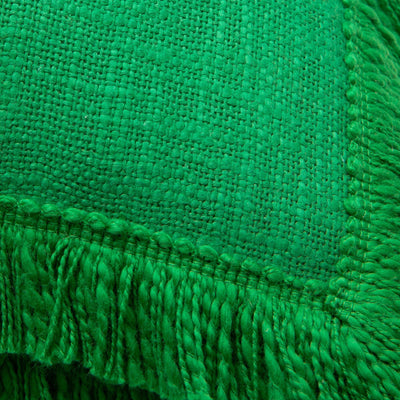 Fringe Tassel Cushion Cover 450 x 450  Green