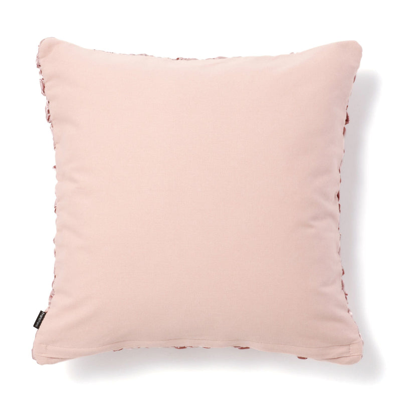 Ribbon Crochet Cushion Cover 450 x 450  Pink