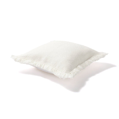 Diamond Fringe Cushion Cover 450 x 450  White