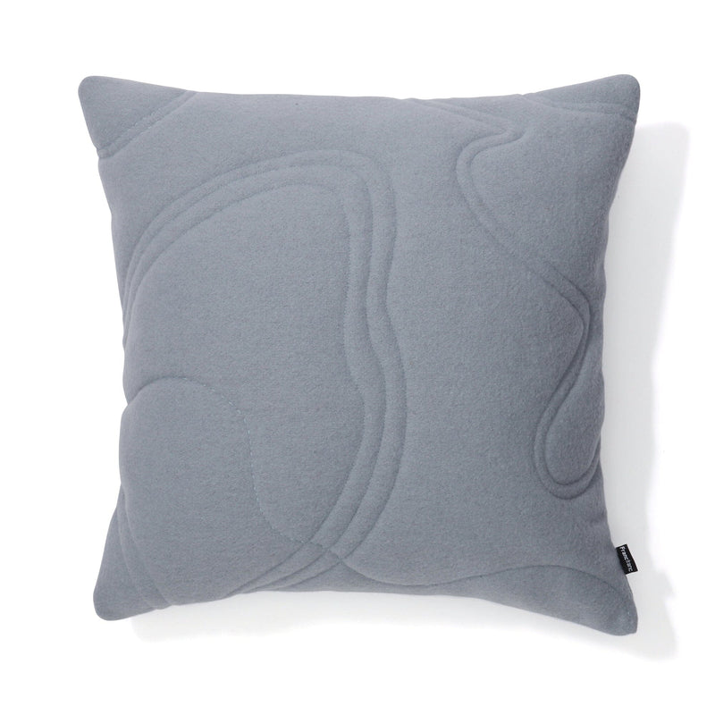 Felt quilt cushion cover 450 x 450 Blue