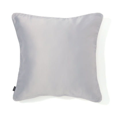 Front Silk Cushion Cover 450 x 450  Grey