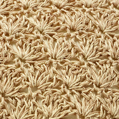 Paper Crochet Cushion Cover 450 x 450 Natural