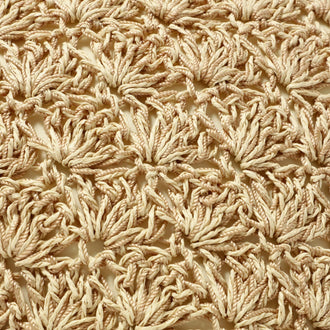 Paper Crochet Cushion Cover 450 x 450 Natural