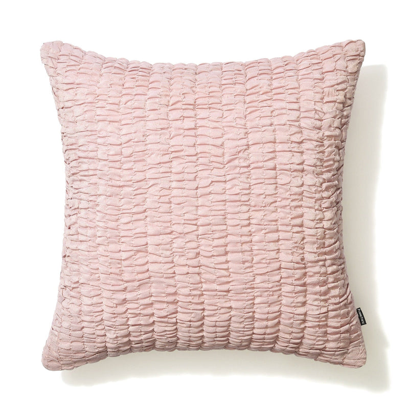 Solid Gathered Cushion Cover 450 x 450 Pink