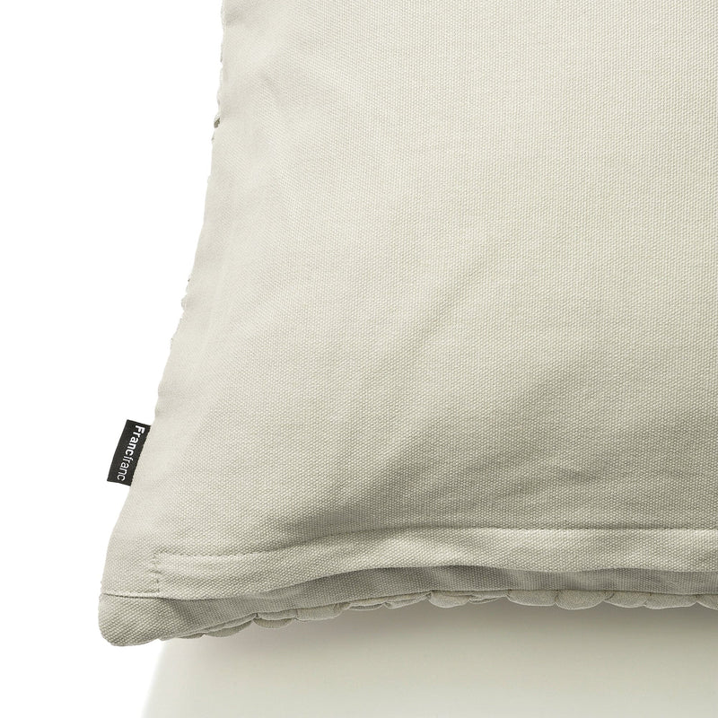 Solid Gathered Cushion Cover 450 x 450 Gray