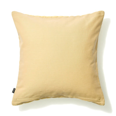 Solid Gathered Cushion Cover 450 x 450 Yellow