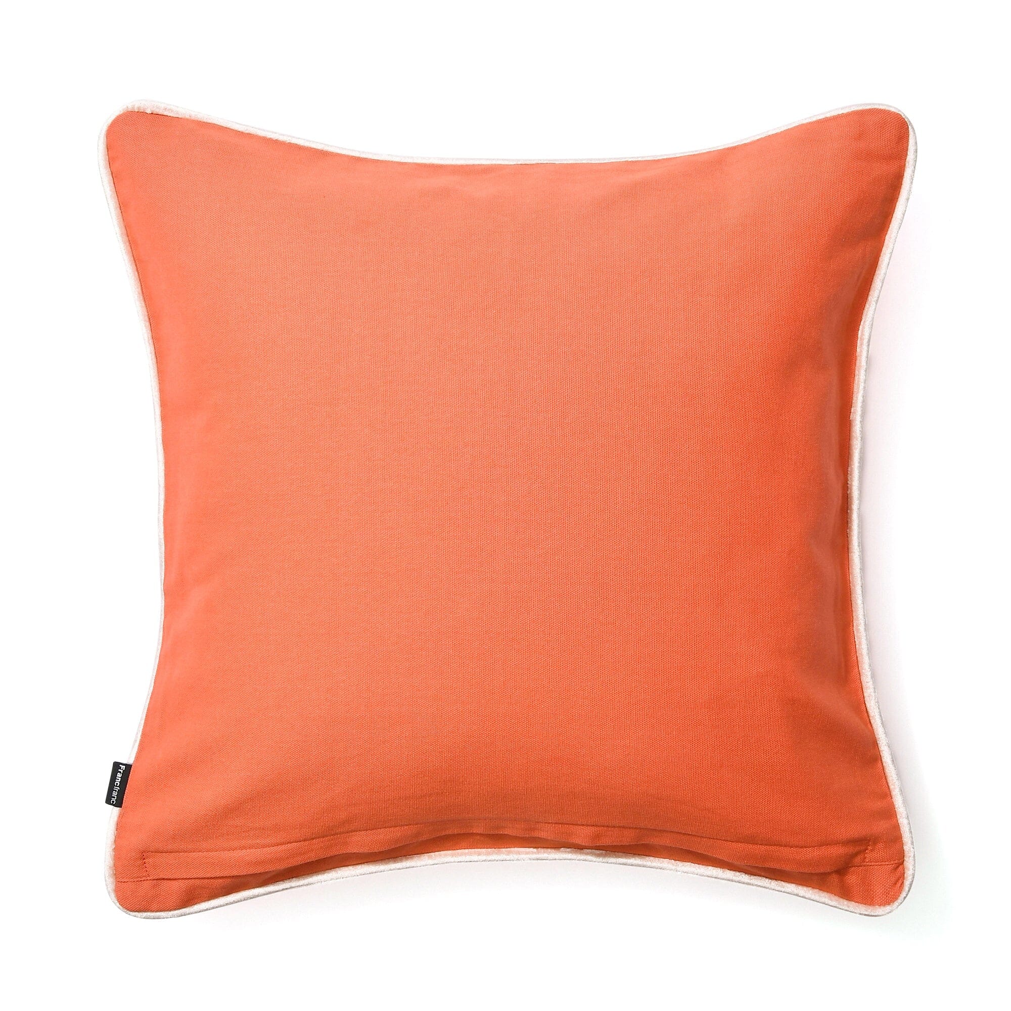 EMB Flower Cushion Cover 450 x 450 Orange