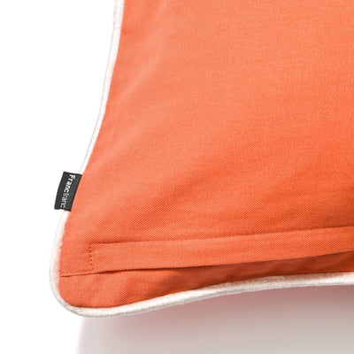 EMB Flower Cushion Cover 450 x 450 Orange