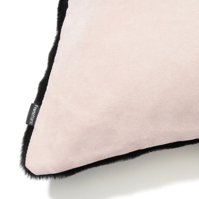 Fur R Cushion Cover 450 X 450 Black X Pink