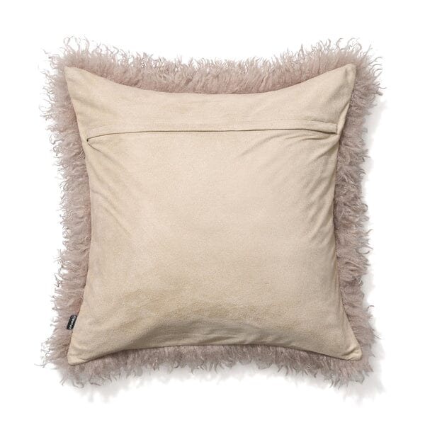 Fur cushion cover 450 x 450 brown