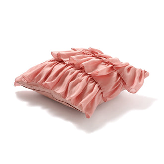 Chiffon Frill Cushion Cover 450 X 450 Pink