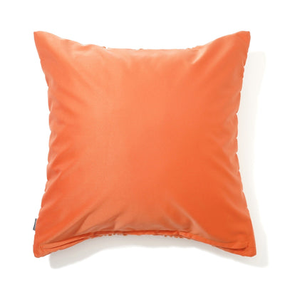 Weave Check Cushion Cover 450 X 450 Orange X Pink