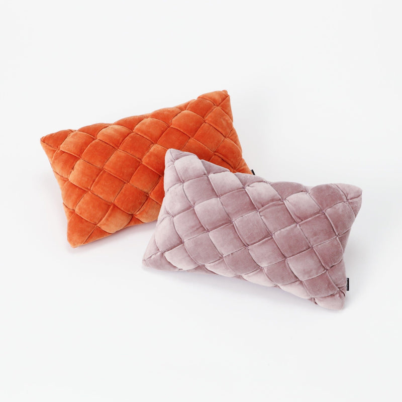 Basketweave Cushion Cover 400 X 250 Orange