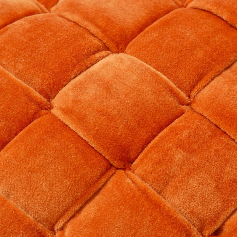 Basketweave Cushion Cover 400 X 250 Orange