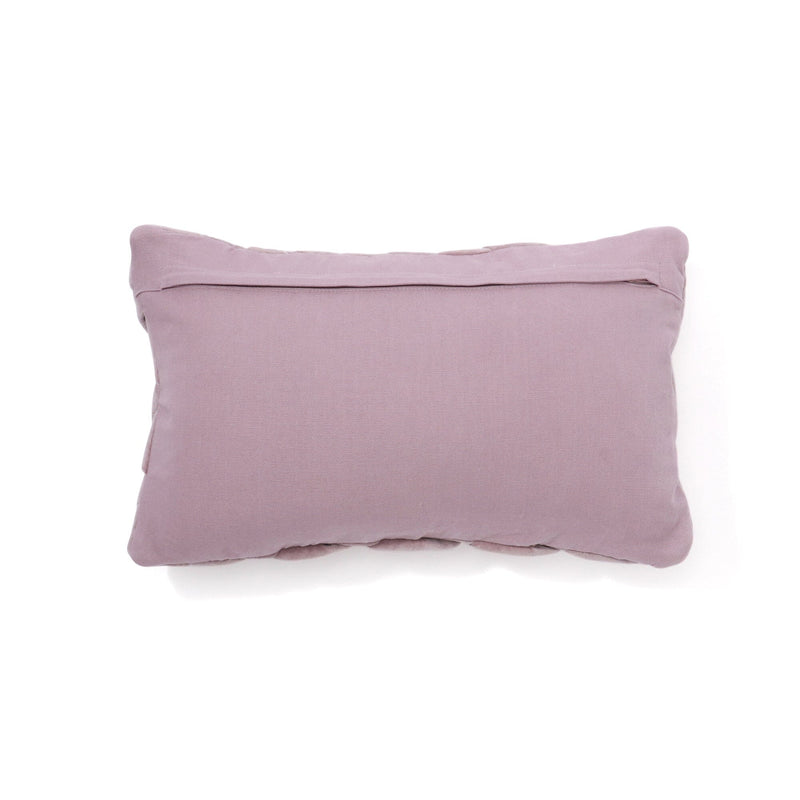 Basket Woven Cushion Cover 400 X 250 Purple