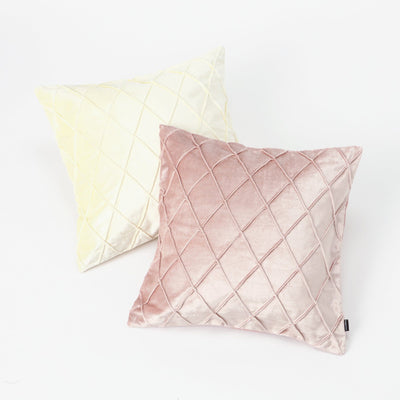 Velvet cord cushion cover 450 x 450 Pink