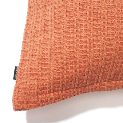 Weave check cushion cover 450 x 450 orange