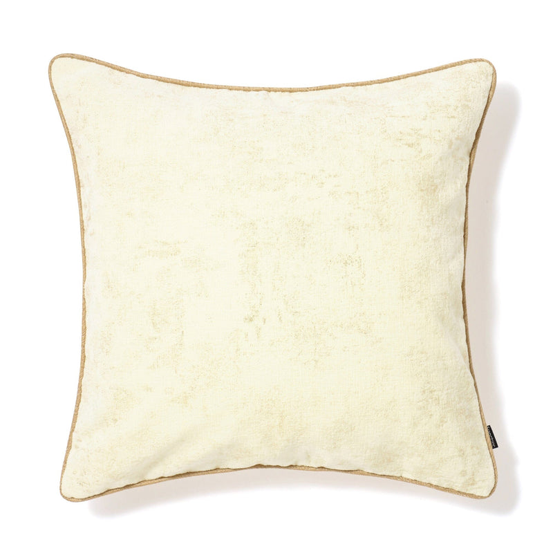 Metallic Cushion Cover 450 X 450 White X Gold