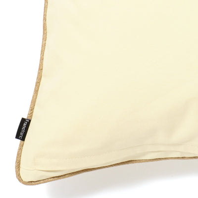 Metallic Pt Cushion Cover 450 X 450 White X Gold