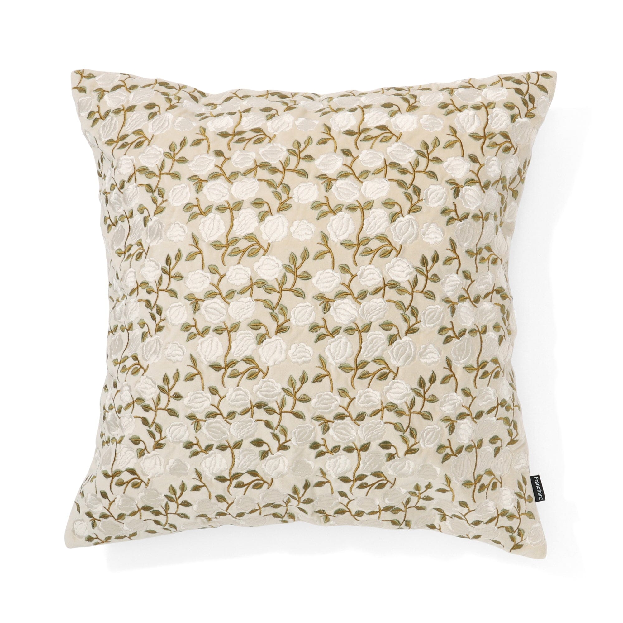 Emb Flower C Cushion Cover 450 X 450 Beige